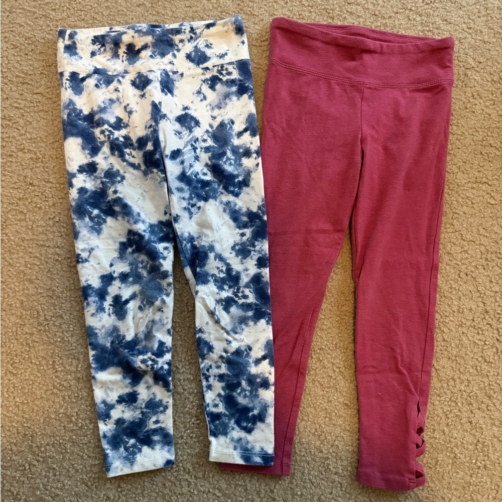 2 pair of girls Old Navy leggings